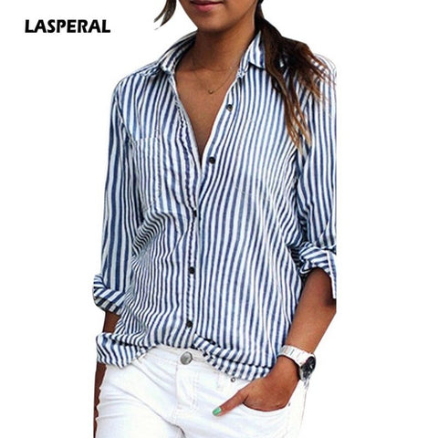 Women Striped Long Sleeve Shirt