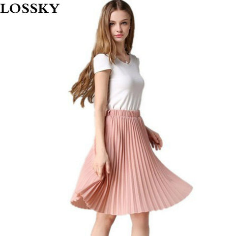 Vintage Pink Midi Skirt