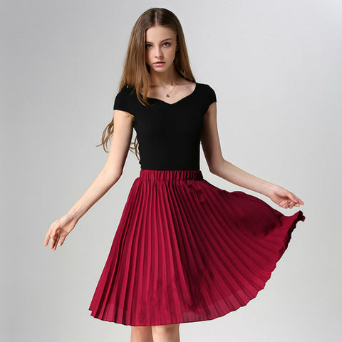 Vintage Pink Midi Skirt