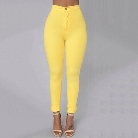 Fashion High Quality Multicolor Women Skinny Jeans