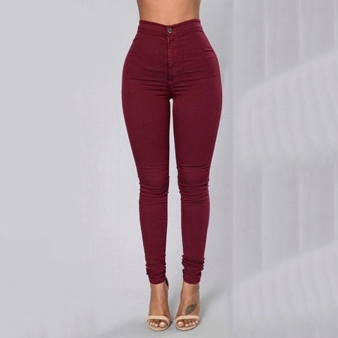 Fashion High Quality Multicolor Women Skinny Jeans