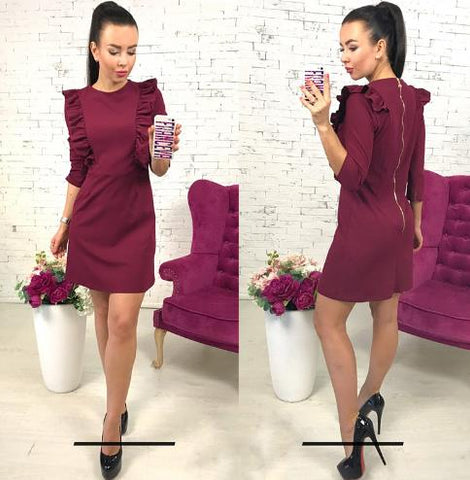 New Women's Ruffles dress casual